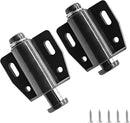 2 Pack Cabinet Magnetic Touch Latch, Push to Open Catches Magnet Push Release Latches Hardware for Kitchen Cabinet Drawer Cupboard Closet Door (Black) by TinyTreasures Baby Boutique