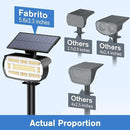 Fabrito Solar Spot Lights Outdoor 136 LEDs, Large Area Lighting Solar Lights Outdoor, 4 Pack IP65 Waterproof Landscape Spotlights Auto On/Off for Yard, Garden, Pathway, Plants,Tree (Warm White) by GreenHaven Gardens