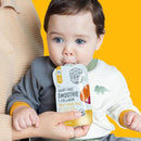 Serenity Kids 6+ Months Dairy-Free Smoothie Baby Food Pouches - USDA Organic, Grass Fed Collagen Protein - 3.5 Oz BPA-Free - Sweet Potato Spice - 6 Count - Smoothie Pouches by TinyTreasures Baby Boutique