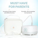 Hospital Grade Nasal Aspirator For Baby – Electric Nose Sucker for Baby & Toddler with 3-Level Suction, Portable & Rechargeable Mucus Removal for Breathing Relief, Cordless Booger Sucker & Snot Sucker by TinyTreasures Baby Boutique