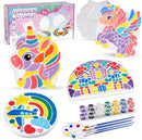 IFLOVE Paint Your Own Stepping Stones for Kids Craft Kits,Arts and Crafts for Kids Ages 4-8,5 Pack Painting Crafts for Girls Ages 8-12，Outdoor Toys Art Supplies Toddler Birthday Gift (Unicorn) by TinyTreasures Baby Boutique