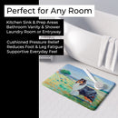 Collie Memory Foam Kitchen Mat Machine Washable Anti-Fatigue Cushion Comfort Bath or Kitchen Rug