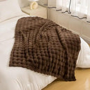 YUSOKI Luxury 3D Bubble Throw Blanket 2lb,All Ages,Home Decoration, (Brown,50 * 60inches) by CozyNest Decor