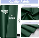 Simplebrand Ever Green Blackout Curtains for Bedroom 96 Inches Long 2 Panels, Solid Thermal Insulated, Energy Saving Living Room Window Treatment Curtains Blackout Drapes, W50 x L96 Inch, Ever Green by TinyTreasures Baby Boutique