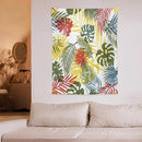 ICMOLYYENLO Boho Green Leaves Tapestry, Mid Century Abstract Tropical Palm Leaves Modern Minimalist Geometric Wall Hanging, Neutral Home Decor Art for Living Room Bedroom Dorm 50x60 Inch by CozyNest Decor