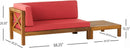 Brava X Back Corner Bench With Coffee Table by HouseOfZazla