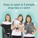 Koala Babycare Baby Carrier Wrap, Easy to Wear As a T-Shirt - Original Baby Carrier Newborn to Toddler - Sling One Size Fits All - Baby Wraps Carrier Up to 22lbs by TinyTreasures Baby Boutique