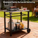 2-Tier Outdoor Grill Cart