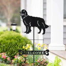 BAYN Solar Golden Retriever Garden Stakes Decorative with a Lantern Dog Silhouette Welcome Sign Outdoor Garden Decor for Yard, Lawn, Patio, Pathway by CozyNest Decor