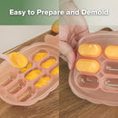 Haakaa Silicone Nibble Freezer Tray -Breastmilk Teething Popsicle Mold - Baby Fruit Food Feeder Teether Tray - Baby Food Maker - Ice Cube Tray - 4 Months+ Babies - BPA Free - Blush by TinyTreasures Baby Boutique