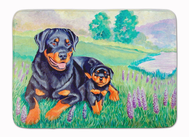 Rottweiler Machine Washable Memory Foam Mat 7141RUG