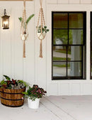2Pcs Macrame Plant Hangers Indoor & Outdoor (27.56”) Boho Hanging Planters for Indoor Plants, Macrame Wall Hanging Decor for Flower Pots & Baskets (Pots Not Included) by GreenHaven Gardens