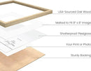 HAUS AND HUES Solid Oak Wood 12”x12” Picture Frames Matted to 8”x8” Set of 3-12x12 Photograph Frames With Mat, 12 by 12 Picture Frames Square, 12 x 12 Square Frames (Beige Oak Frames) by CozyNest Decor