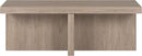 Henn&Hart Elna Coffee Table, 44" Wide,Grey by CozyNest Decor