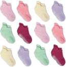 Zaples Baby Non Slip Grip Ankle Socks with Non Skid Soles for Infants Toddlers Kids Boys Girls by TinyTreasures Baby Boutique