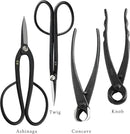 Wazakura Japanese 6PCS Bonsai Scissors and Branch Cutter Tool Kit with Roll Bag: Japanese Yasugi Steel Twig and Satsuki Bonsai Scissors, Concave Branch Cutter, Knob Cutter, Jin Plier, Wire Cutter by GreenHaven Gardens