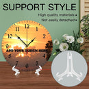 Generic Custom Wall Clock Personalized Clocks with Photo Text Logo Silent Non Ticking Round Decoration for Kitchen Creative, 10inch-25cm by TinyTreasures Baby Boutique