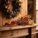 Artmag 51 PCS Artificial Fabric Pumpkins, Fall Harvest Decorations with Acorns, Pinecones, Berries, Maple Leaves for Fall Thansgiving Halloween Decoration by CozyNest Decor