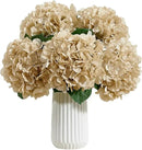 8pcs Fake Flowers Silk Hydrangea Artificial Flowers Bouquets Faux Hydrangea Stems for Home Table Centerpieces Wedding Party Decoration by CozyNest Decor