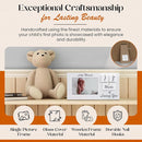 White Ultrasound Sonogram Picture Frame with Milestone Tracker – Elegant Wooden Keepsake for Expecting Parents – Nursery Décor Gift for New Moms – Countdown Tiles Included – 12" x 6" Design by TinyTreasures Baby Boutique