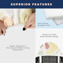 Ironing Board Cover and Pad Extra Thick Heavy Duty Padded 4 Layers Non Stick Scorch and Stain Resistant 15x54 and 3 Fasteners Elastic Edge with Bonus Protective Scorch Mesh Cloth by CozyNest Decor