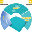 AAAAAcessories Outdoor Seat Cushions for Chairs, Waterproof, Fade-Resistant Patio Furniture Replacement Cushions, 17" x 16" x 2", Set of 2, Turquoise by GreenHaven Gardens
