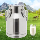201 Food-Grade Stainless Steel Ice Bucket with Lid, 10L/2.64Gal Good Sealing Storage Canister Milk Bucket Milk Can for Coffee, Tea, Water, Milk, Soup by CozyNest Decor