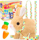 Tagitary Plush Toys Bunny Electronic Toy with Sounds,Wiggling Ears,Hopping,Twitching Mouth and Nose, Interactive Rabbit Toy for Kids with Leash,Easter Birthday Gift for Toddlers Kids by TinyTreasures Baby Boutique