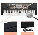 Raimy Piano Keyboard for Kids 49 Keys Portable Keyboard Piano Early Learning Educational Electronic Musical Instrument Toys Gifts for 3 4 5 6 7 8 9 Year Old Boys and Girls (Black) by TinyTreasures Baby Boutique