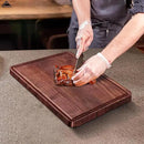 Handcrafted Walnut Wood Cutting Board 18x12, Non Toxic Kitchen Chopping Board with Juice Groove Charcuterie Serving Board, Eco & Knife Friendly Small Wooden Cutting Boards for Kitchen, Restaurant Use by CozyNest Decor
