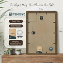 13x19 Picture Frame 3 Pack - Brown Woodgrain, Wood Photo Frame, HD Tempered Glass, Wall Gallery Poster Frame by CozyNest Decor