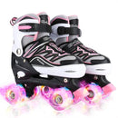 Sowume Adjustable Roller Skates for Girls and Women, All 8 Wheels of Girl's Skates Shine, Safe and Fun Illuminating for Kids by TinyTreasures Baby Boutique
