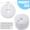 Tondiamo 28 Packs Soft g Tube Pads Holder Abdominal Feeding g Tube Button Cotton Pads Covers for Nursing Care(White) by TinyTreasures Baby Boutique