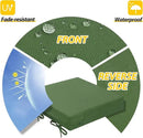 AAAAAcessories Outdoor Seat Cushions for Chairs, Waterproof, Fade-Resistant Patio Furniture Replacement Cushions, 21" x 21" x 4", Set of 2, Dark Moss Green by GreenHaven Gardens