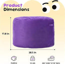 Hobestluk Bean Bag Chairs 2.5FT Bean Bag Chair with Memory Foam Filled & Machine Washable Cover,Beanbag Chair, Small Bean Bag Chairs for Playroom, Living Room, Bedroom by CozyNest Decor