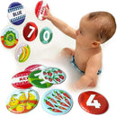 Floating Baby Flash Cards for Bathtub - Learn Numbers, Counting and Colors - Educational Bath Toys for Babies & Toddlers 3 Plus Months (Set of 21) by TinyTreasures Baby Boutique