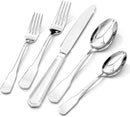 HIKAA Premium Silverware Set, Stainless Steel Flatware Set with Wide-Based Handles for Comfort & Durability, Forks & Spoons Cutlery Silverware Set (40PCS) by CozyNest Decor