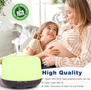 300ML Remote Control Air Diffusers for Essential Oil, Aroma Ultrasonic Scent Diffuser, Aromatherapy Humidfier Diffuser, 7 Color Changing LED Light, Auto-Off, Timer for Home, Room, Office, Kids by TinyTreasures Baby Boutique