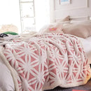 UKELER Luxury Soft Sherpa Throw Blanket Comfort Fuzzy Soft Sherpa Fleece Blanket for Bed/Couch/Sofa/Office/Camping, 60'' x 50'', Pink by CozyNest Decor