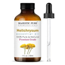 Majestic Pure Helichrysum Essential Oil with Glass Dropper - 1 Fl Oz - 100% Pure and Natural Helichrysum Oil - Premium Grade Essential Oils for Diffuser, Aromatherapy, Soap and Candle Making by CozyNest Decor