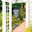 SUNNYPARK Outdoor Plastic Solar Hanging Lantern, 15 Cool White LEDs Twinkle Effect Tear-Shaped Hanging Lantern Decor Garden Decorative Solar Lights for Backyard, Patio and Lawn by CozyNest Decor