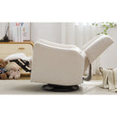 29.5'' Wide Wingback Swivel Rocker Recliner Chair, Glider Rocker Recliner, Rocking Chair Nursery for Living Room Bedroom Apartment,Linen,Beige
