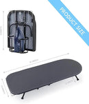 BiJun Small Ironing Board, Foldable Table Top Ompact Portable Mini Ironing Board w/Iron Rest, Set for Dorm Rooms, RVs, Travel Apartments Black by CozyNest Decor