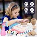 Skirfy Pottery Wheel for Kids Art Crafts Kits for Kids Ages 6-8 9-12 Clay Sculpting Tools & Painting Kit,Birthday Girls Toys 8-10,DIY Kits Clay Maker for Beginners by TinyTreasures Baby Boutique