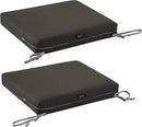 Classic Accessories Ravenna Water-Resistant 21 x 21 x 3 Inch Patio Seat Cushion, Espresso by GreenHaven Gardens