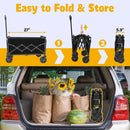 Wagon Cart Foldable, 360Lbs Collapsible Wagon Cart with Wheels Portable, Outdoor Utility Carts for Groceries, Camping, Sports, Garden, Shopping, Black by GreenHaven Gardens