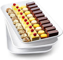 Delling 16 inch Serving Platter Set, White Porcelain Platters for Serving Food, Large Serving Trays for Party, Entertaining, Fruit, Appetizer, Oven Safe Dinnerware Set of 3 by CozyNest Decor