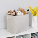 Bidtakay Fabric Beige Baskets Extra Large Organization Baskets for Clothes Set of 2 Collapsible Storage Bins for Shelves Cabinet 17x12x15 In Organizing Bins for Bedroom Blankets Pillow Towels Storage by TinyTreasures Baby Boutique