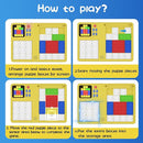 Slider Puzzle Games & LCD Writing Tablet for Kids 2 in 1,Drawing Pad with 500+Challenges Travel Games for Kids Age 4-8,Brain Teaser Puzzle Games Kids Drawing Tablet Toys for Boys Girls by TinyTreasures Baby Boutique
