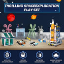 Exploratory Building Blocks Set: 461PCS Rocket, Space Shuttle, Moon Buggy, and Satellite Kit - STEM Learning with Space Capsule - Ideal for 6-12 Year Old Boys by TinyTreasures Baby Boutique